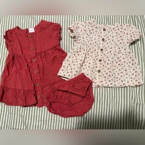 Carter's Cream Baby Set with Red Cherry Print